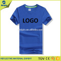 Top-Qualität Marken-Anti-Shrink 95% Baumwolle 5% reflektierende Logo-T-Shirt